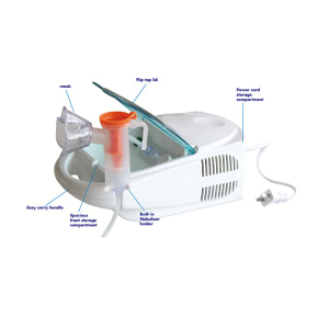 CE/ISO Approved Hot Sale Portable Medical Electric Quiet Compressor Nebulizer (MT05116103)