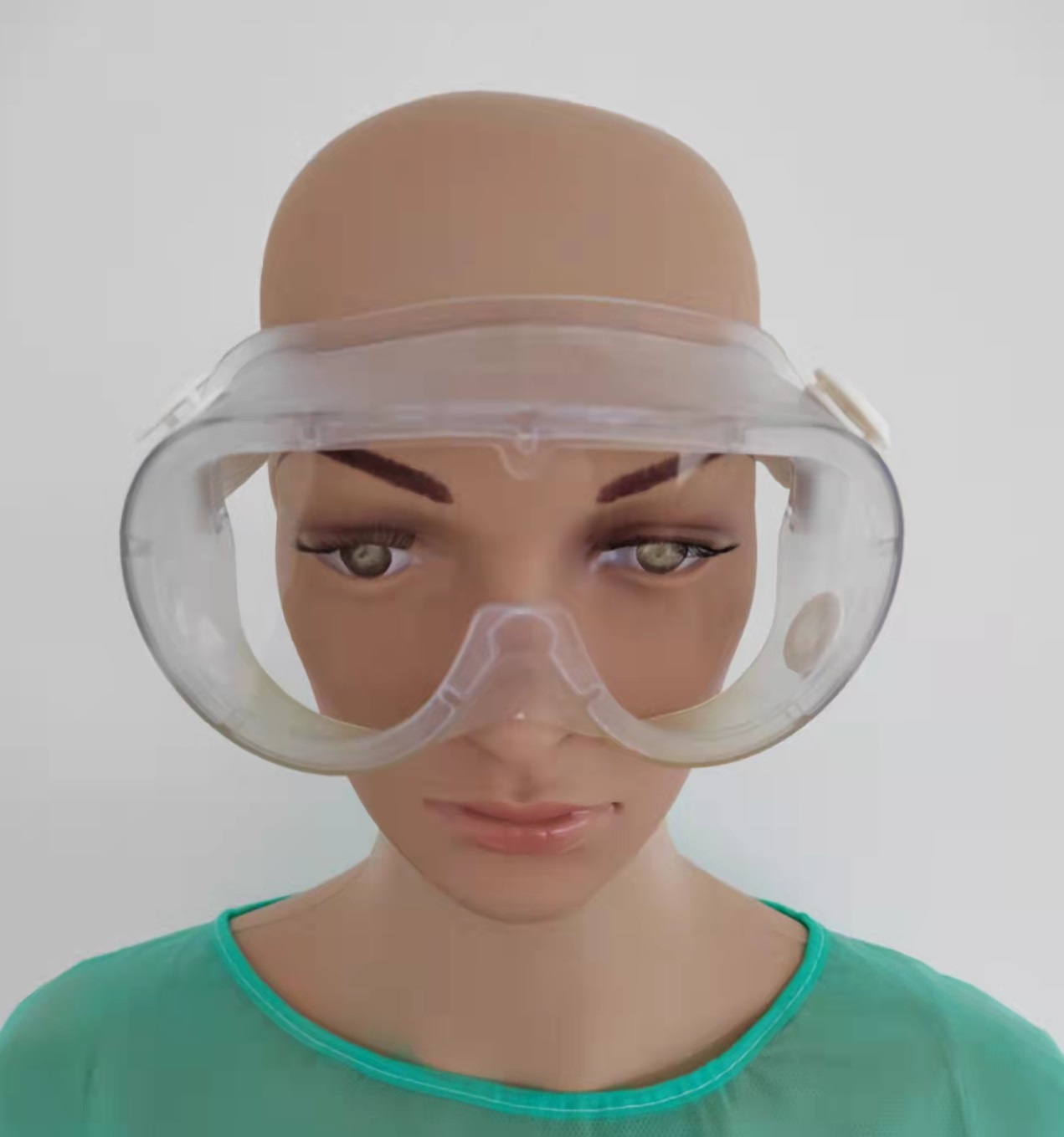 Lightweight Disposable Inspection Medical Four Holes Isolation Goggle