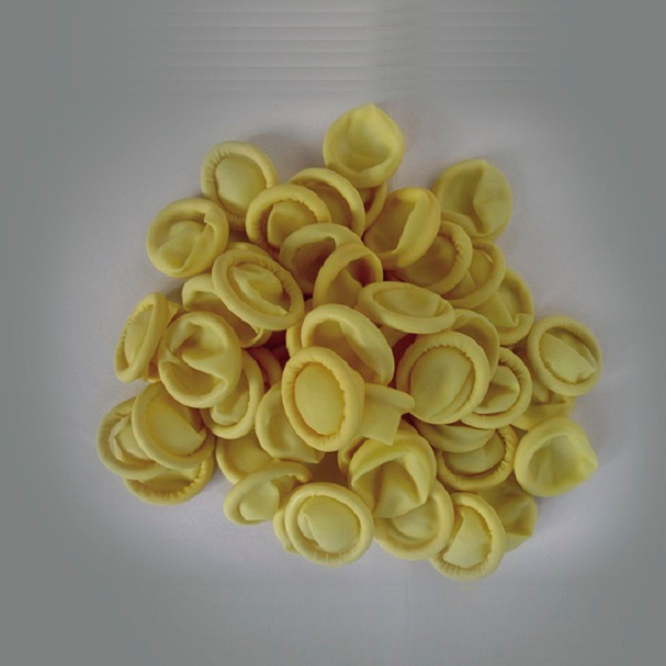 Medical Dsiposable Natural Rubber Powder Beige Latex Finger Cots (MT58064501)