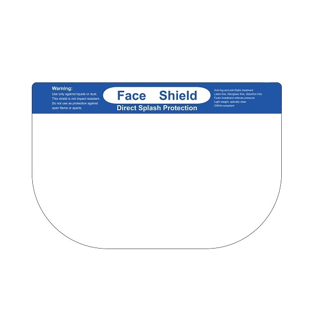 Anti-Static Latex Free Direct Splash Protection Face Shield (MT59503301)