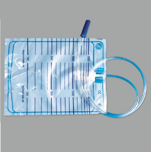 Medical Disposable 1500ml W/O Outlet Valve Urine Bag (MT58043101)