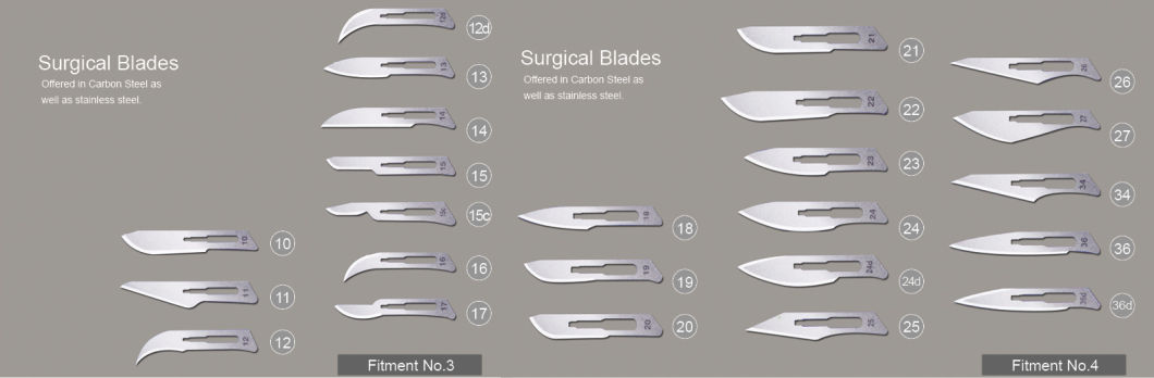 High Quality Disposable Sterile Surgical Blade with CE&ISO Certification (MT58049001)
