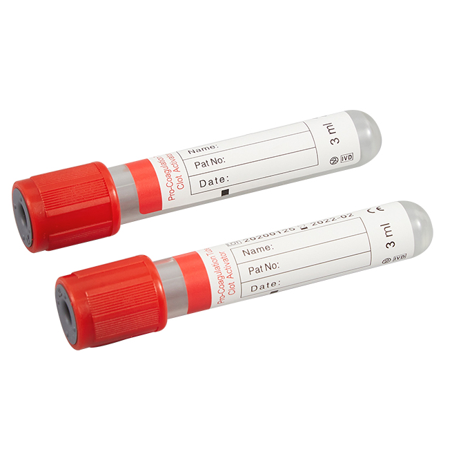 Pro-coagulation test tube orange cap vacuum blood collection tube (MT18016061)