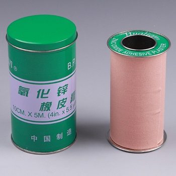 Ce/ISO Approved Medical Zinc Oxide Adhesive Plaster, Cotton, Metal Tin (MT59381012)