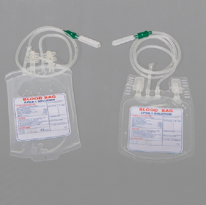 CE/ISO Approved CPDA-1, 500ml Double Bag Rolled Blood Bag (MT58071515)