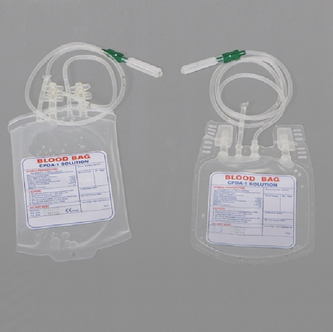 CE/ISO Approved CPDA-1, 250ml Double Bag Blow-extruded Blood Bag (MT58071003)