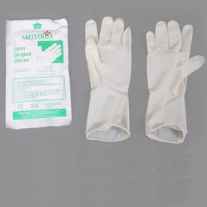 Sterilized Latex Surgical Gloves Bowed Finger with Powder (MT58064141)