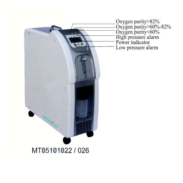 Hot Sale Medical Health Care Mobile Electric 5L Oxygen Concentrator (MT05101026)