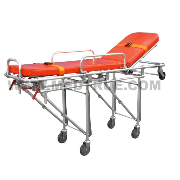 CE/ISO Approved Medical Aluminium Aloy Rescue Emergency Folding Ambulance Stretcher (MT02021001)